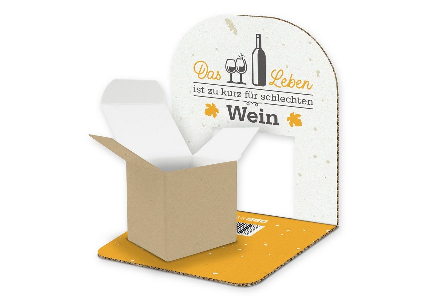 Thumbnail - itenga Grußkarten itenga Geldgeschenkverpackung Basic Wein I Aufsteller Würfel (Motiv 14