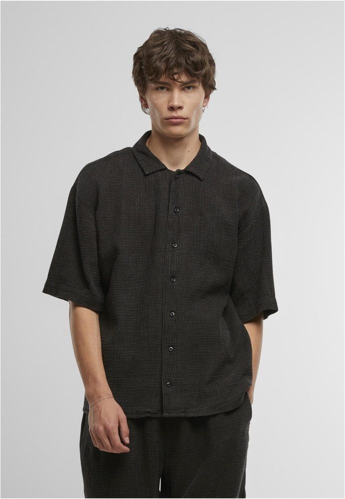 URBAN CLASSICS Langarmhemd Acid Washed Musselin Shirt
