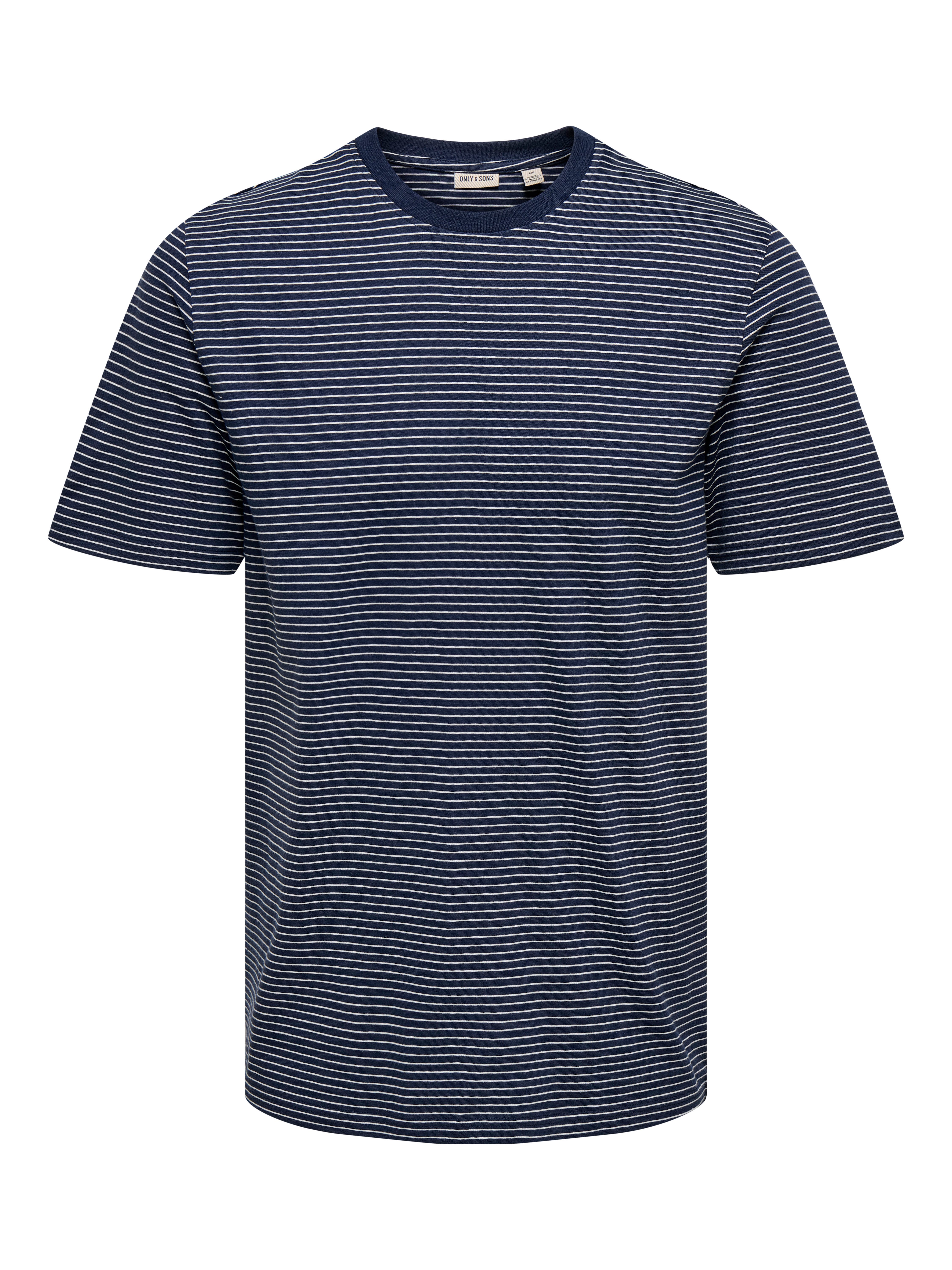 ONLY & SONS Rundhalsshirt ONSFRED LIFE RLX SS STRIPE TEE NOOS