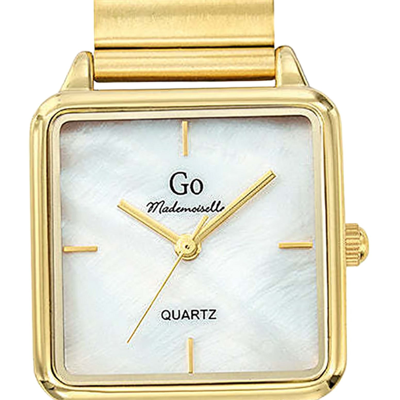 Girl Only Quarzuhr Girl Only GO Damen Armbanduhr, (Analoguhr), Damenuhr GO gold, klein (ca. 28mm) Edelstahlarmband, Fashion-Style