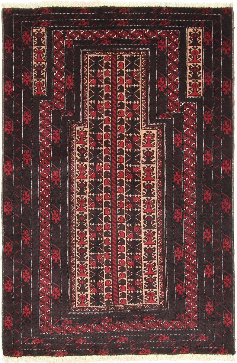 Orientteppich Belutsch 97x145 Handgeknüpfter Orientteppich / Perserteppich, Nain Trading, rechteckig, Höhe: 6 mm