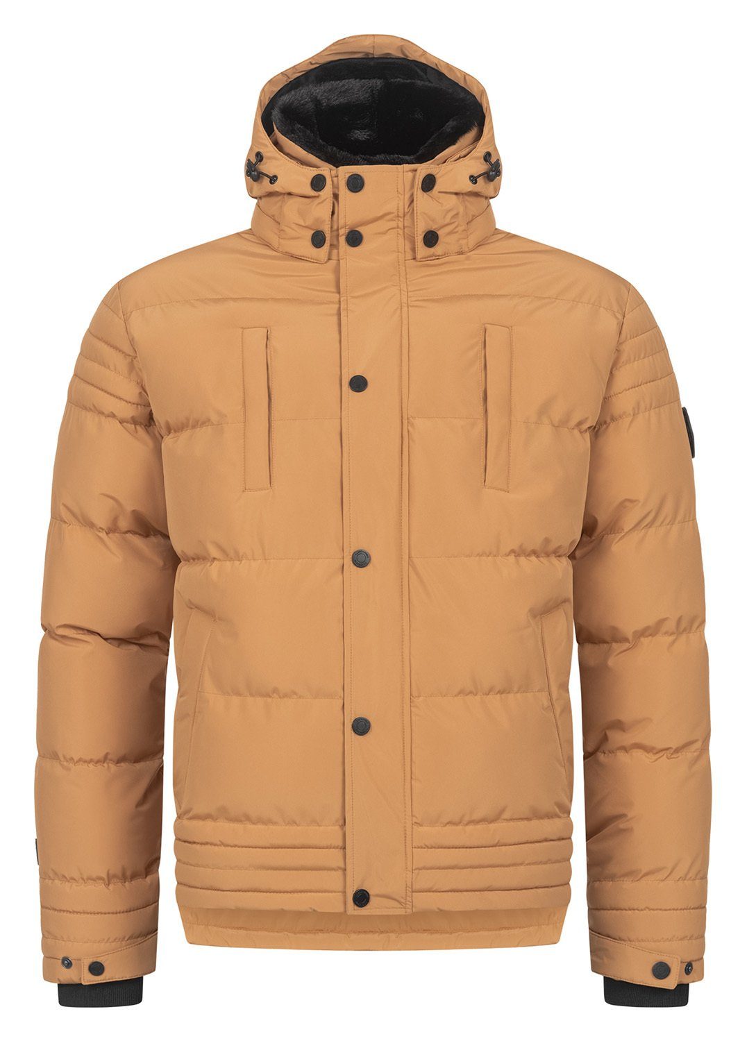 Alessandro Salvarini Winterjacke ASFabiano mit warmem Teddyfell und abnehmbarer Kapuze