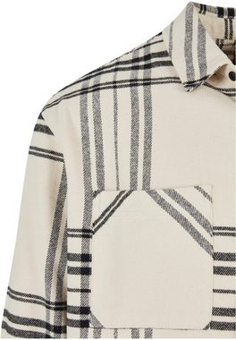 URBAN CLASSICS Langarmhemd Urban Classics Herren Long Oversized Checked Summit Shirt (1-tlg)