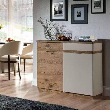 JVmoebel Kommode Moderne Kommode mit 3 Schubladen Weiß Anrichte Holz neu (1 St., Kommode), Made in Europe