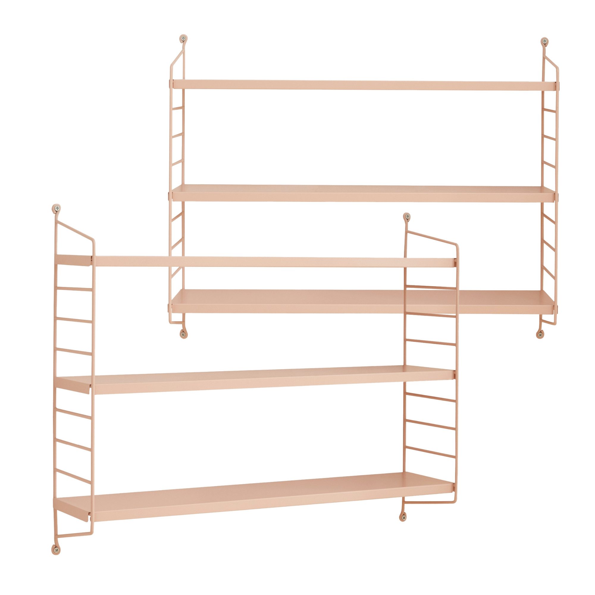 en.casa Wandregal, 2-tlg., »Strängnäs« Peachy Beige günstig online kaufen