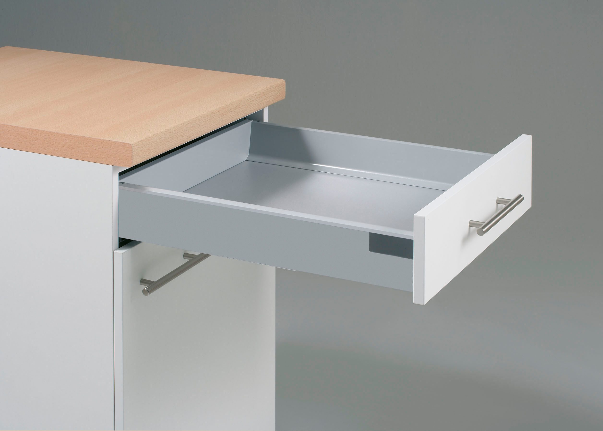 KOCHSTATION Küchenzeile KS-Lucy wahlweise mit Induktionskochfeld mit integriertem Dunstabzug, Breite 360 cm, Soft-Close, inkl. Zubehör, wahlweise mit E-Geräten