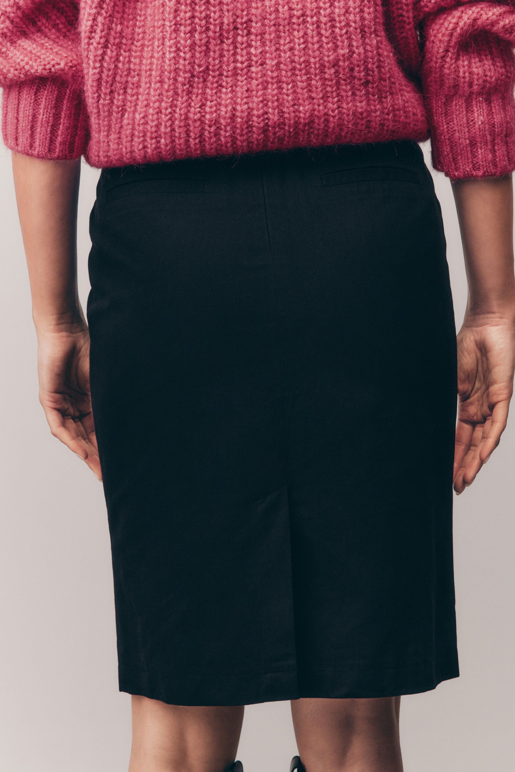 Next Midirock Knielanger Bleistiftrock mit Gürtel (1-tlg) günstig online kaufen