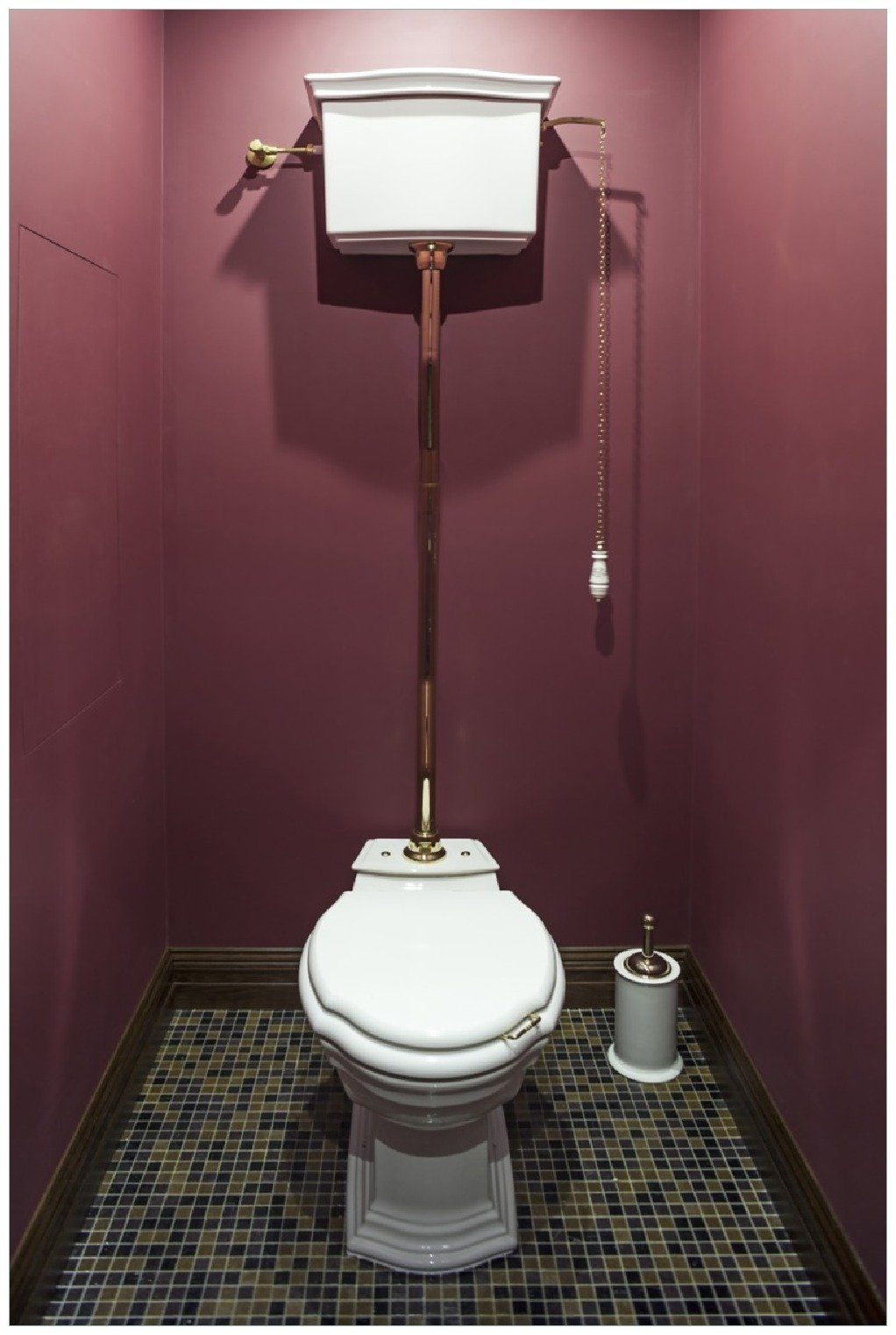 Wallario Wandfolie, Historische Toilette in königlichem Touch, in verschiedenen Ausführungen