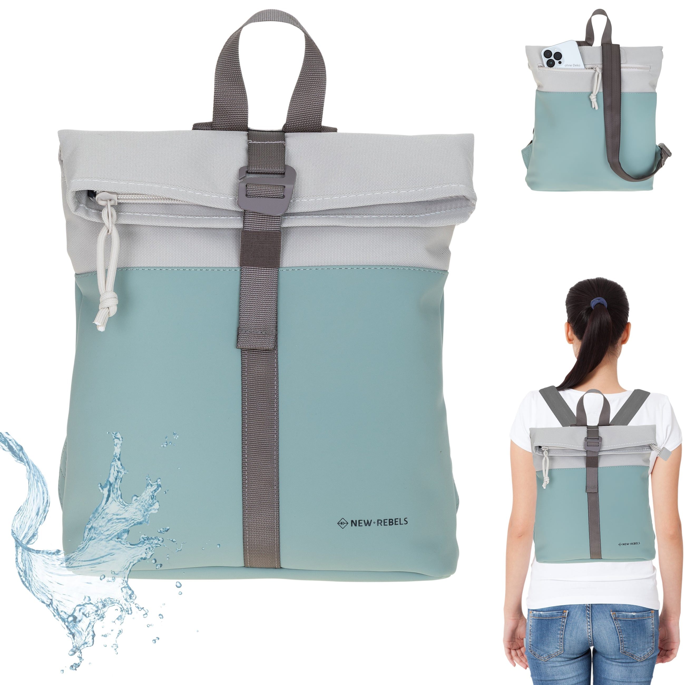 NEW REBELS Freizeitrucksack Damen klein Rucksack Handtasche Tasche, Reise F günstig online kaufen