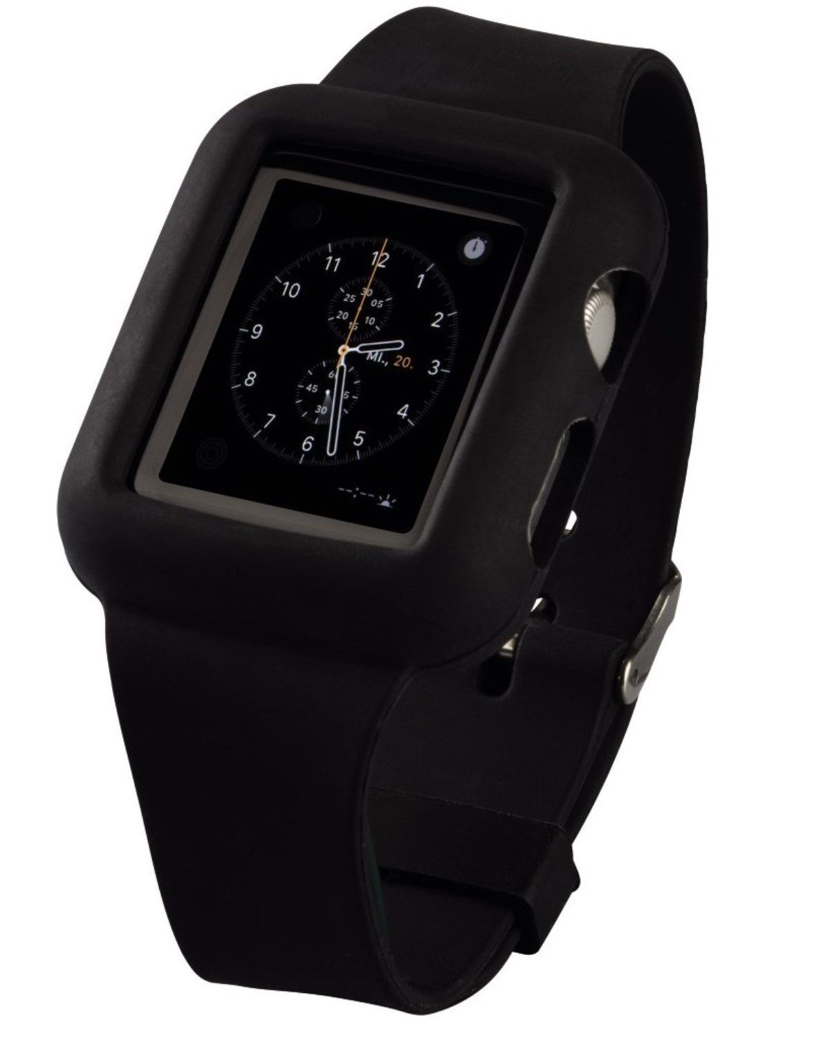 Hama Handyhülle »Armband Silicon für Apple Watch 38mm Series 0-3«, 360-Grad  Schutz, voller Zugriff, Hülle mit Rahmenschutz, passend für Apple Watch  38mm Series 0 (1. Generation), Apple Watch 38mm Series 1 und