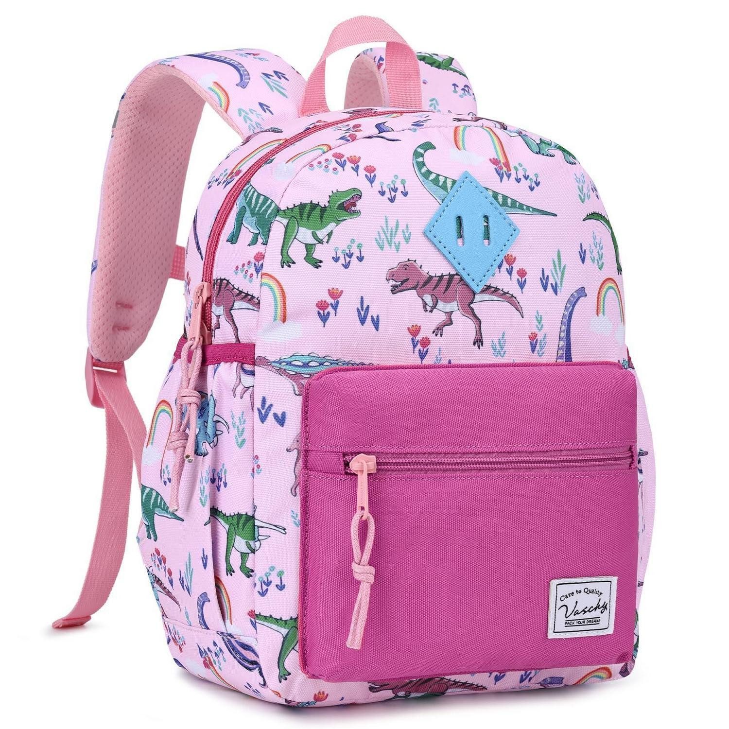 LuxusKollektion Kinderrucksack Kinderrucksack Dino Rosa 12 Zoll