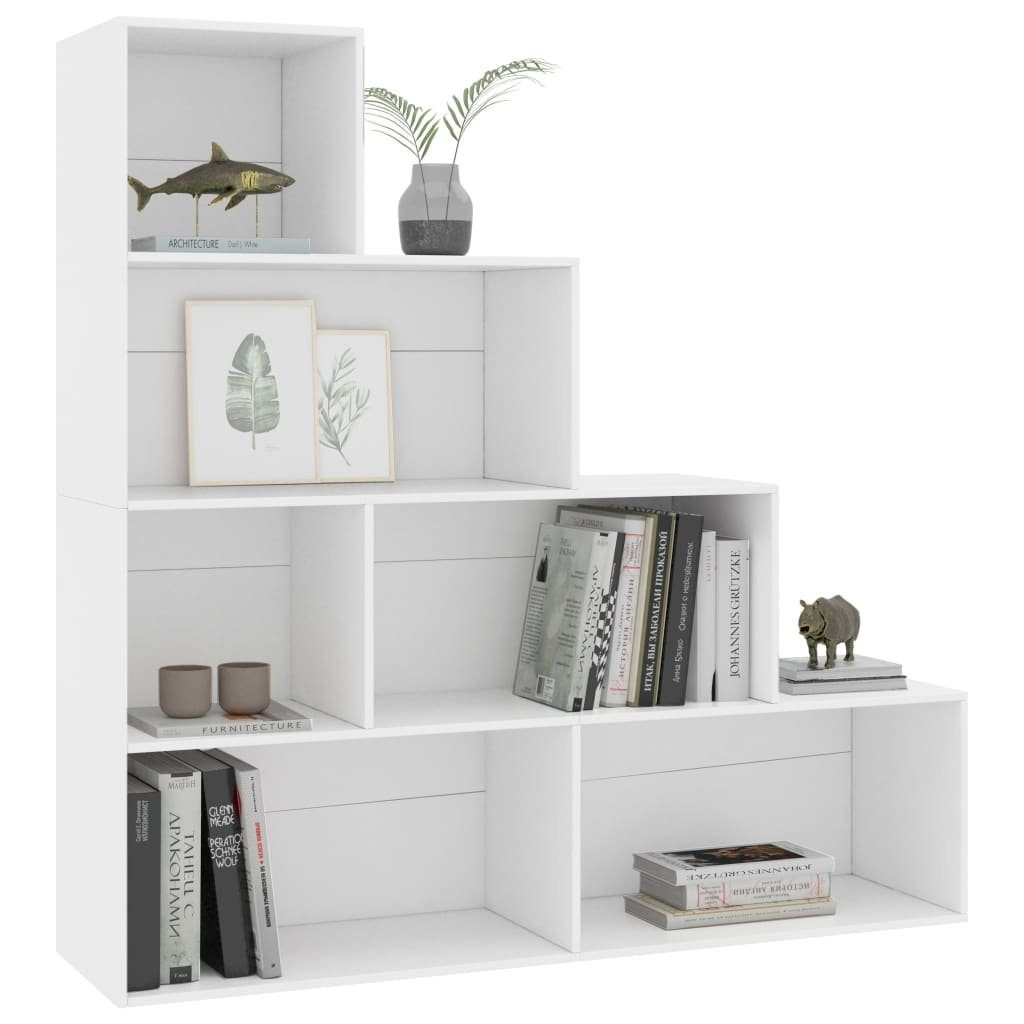 cm Bücherregal/Raumteiler furnicato 155x24x160 Bücherregal Weiß Holzwerkstoff