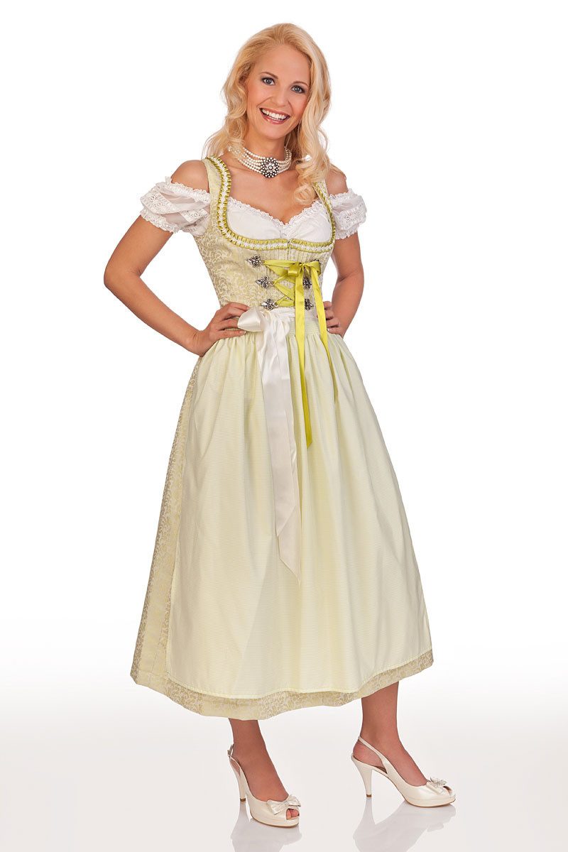 Melega Dirndl Dirndl lang 2tlg. - FAVOLA - hellgrün günstig online kaufen