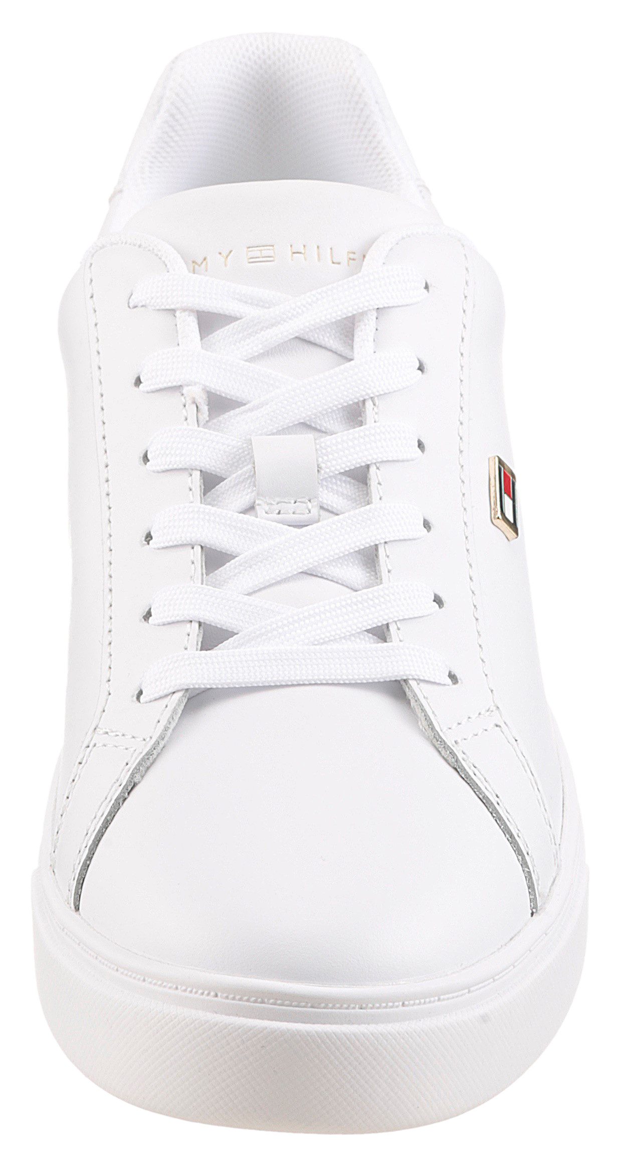 Tommy Hilfiger FLAG COURT SNEAKER Sneaker, Schnürschuh, Halbschuh, Freizeitschuh mit edlem TH-Logoemblem