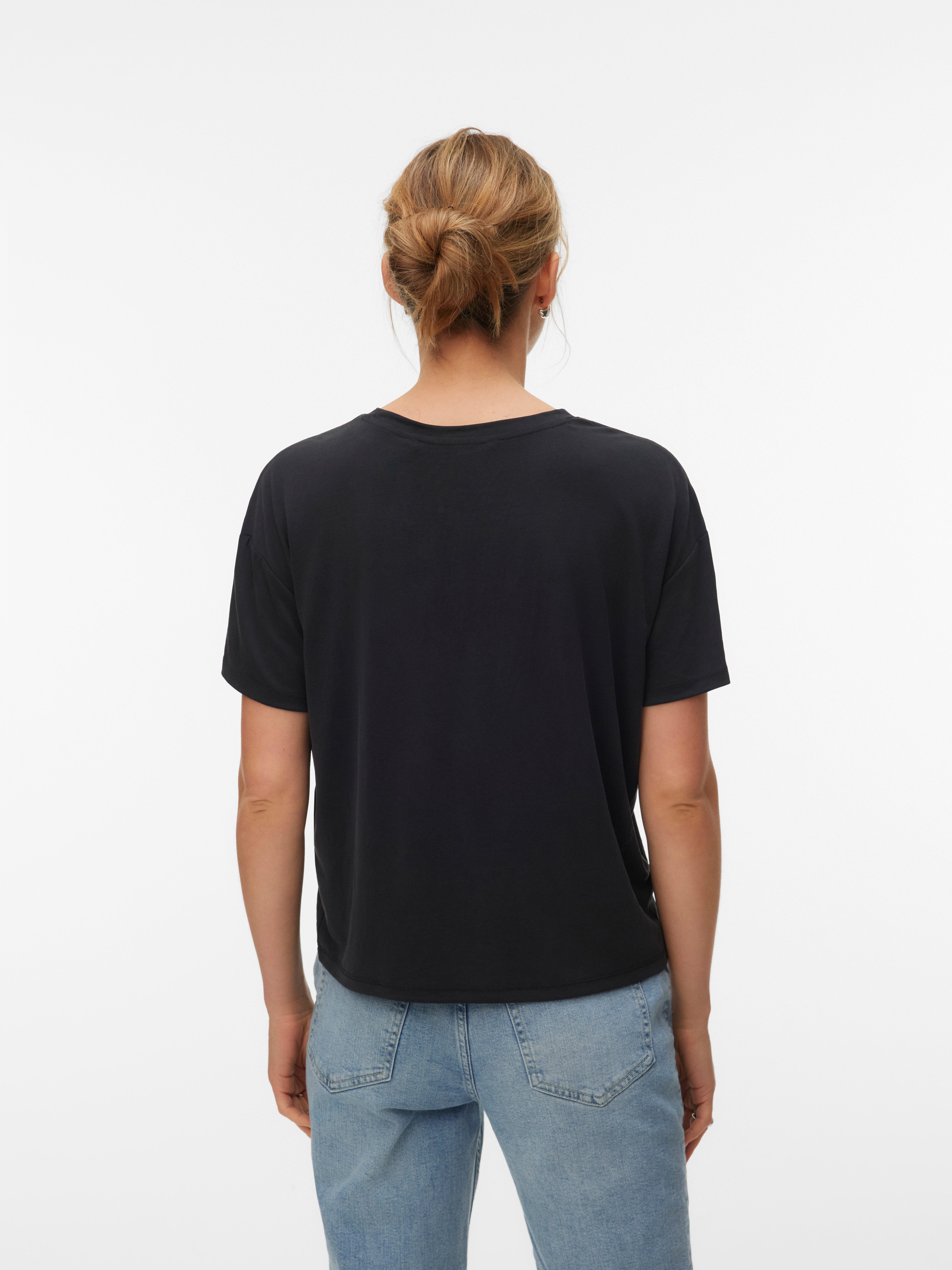 Vero Moda Kurzarmshirt VMFILLI 2/4 TEE JRS NOOS Materialmix, relaxed fit günstig online kaufen