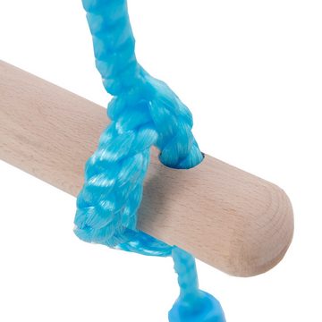 BlingBin Schaukelkombination Kinderschaukel Doppelschaukel, (1-tlg., Kletterleiter und Kletternetz, Wippe), geeignet für Kinder von 3 bis 8 Jahre