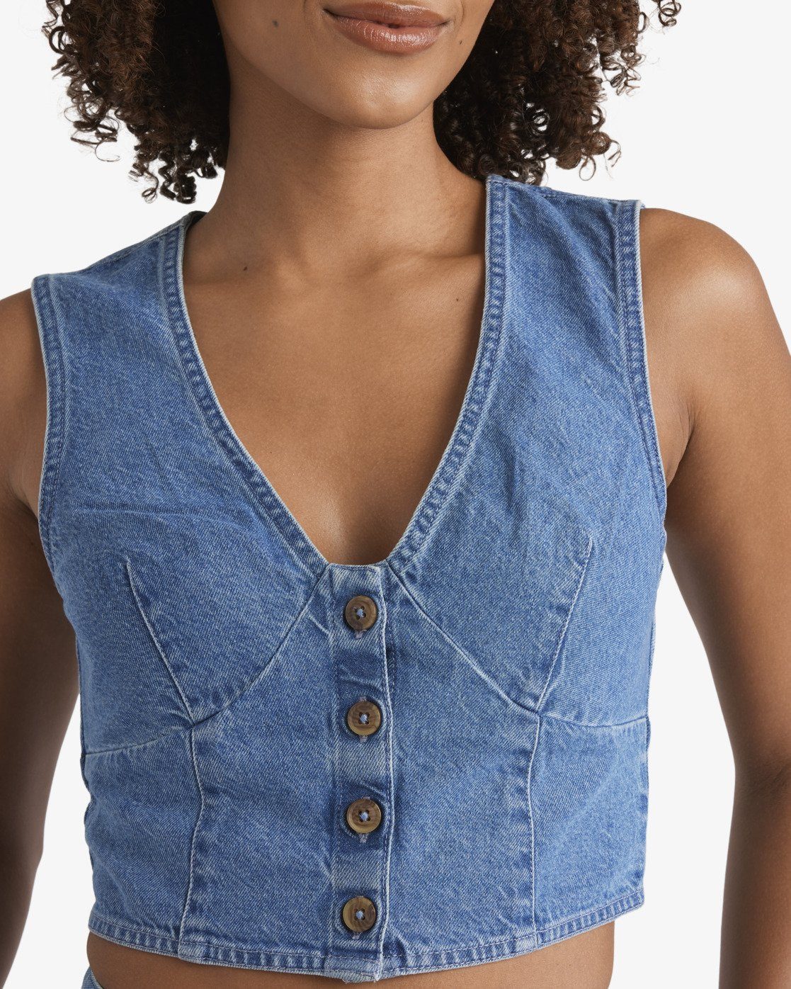 Billabong Crop-Top Indigo Skies - Crop Top aus Jeansstoff für Frauen günstig online kaufen