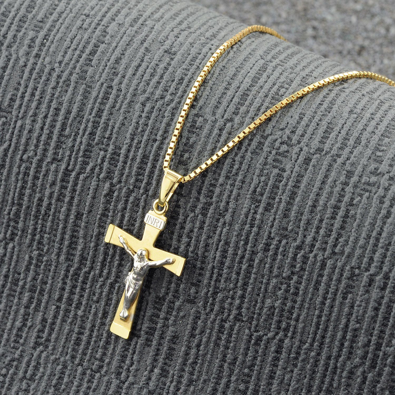trendor Kette mit Anhänger Kruzifix Gold günstig online kaufen