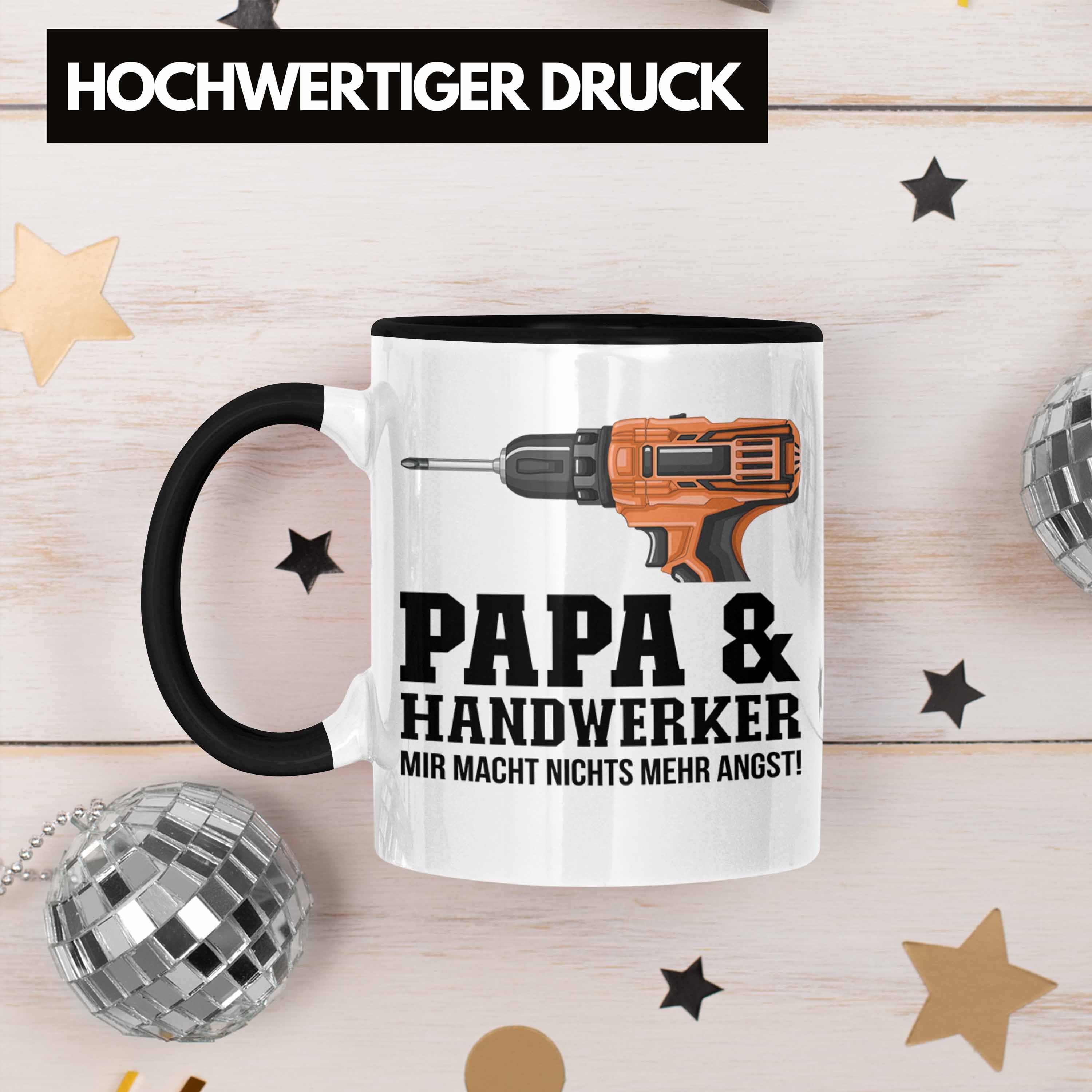 Trendation Trendation Tasse Papa Vater Schwarz und für Geschenkidee Tasse - Handwerk Handwerker