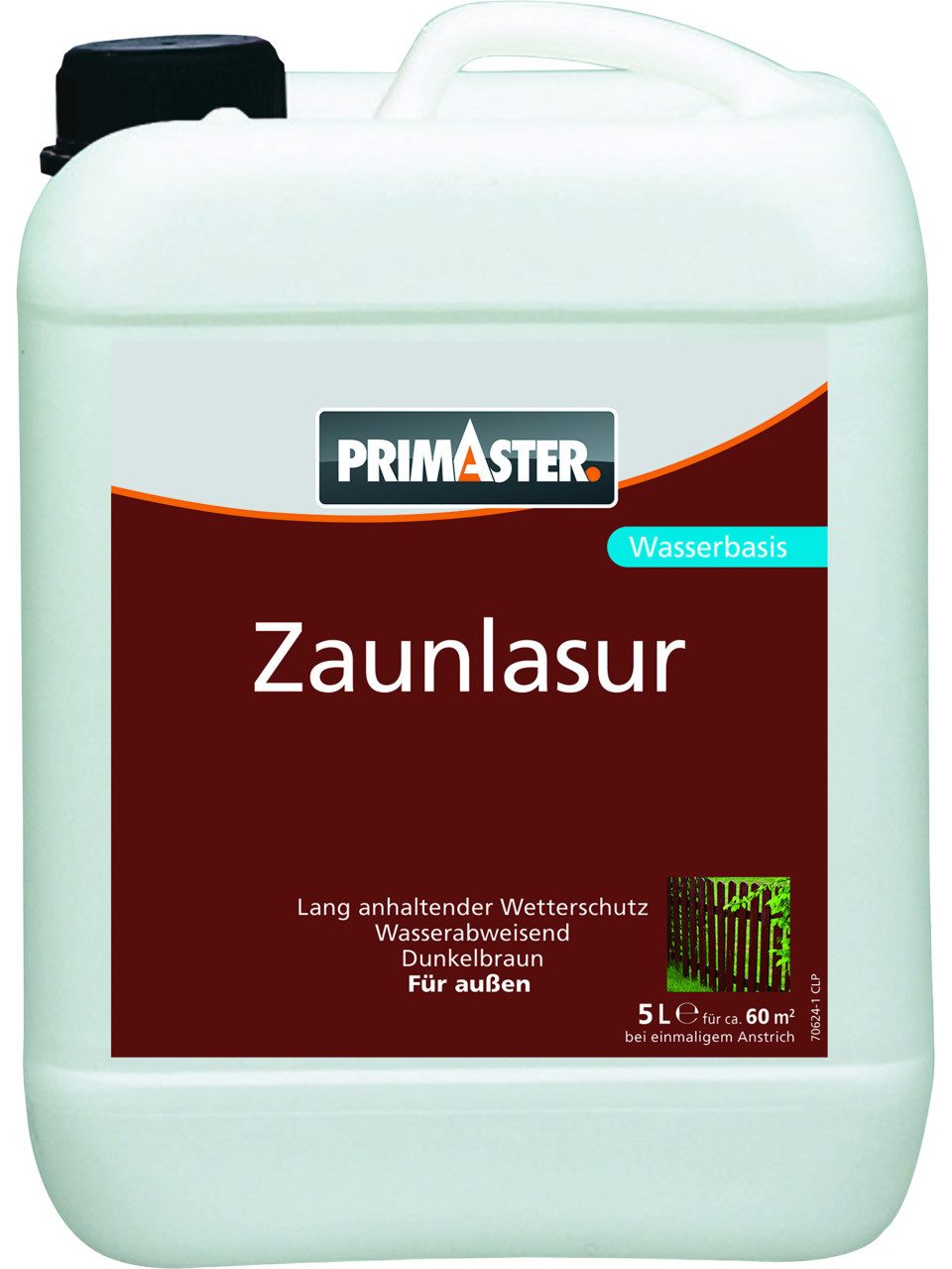Primaster Lasur Primaster Zaunlasur 5 L dunkelbraun