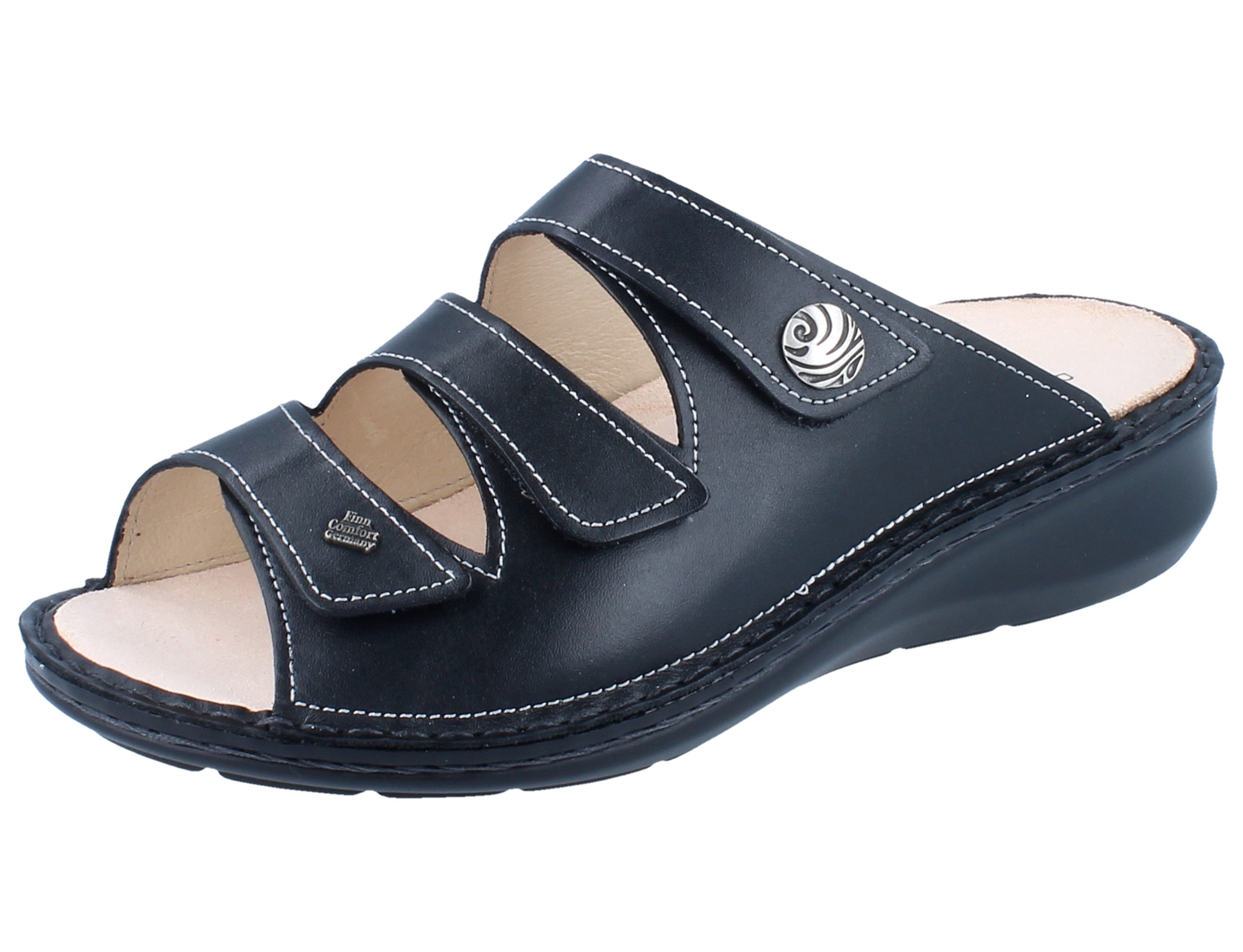 FINN COMFORT Carcina Damen Pantolette schwarz Glattleder - Größe: 41 Pantolette