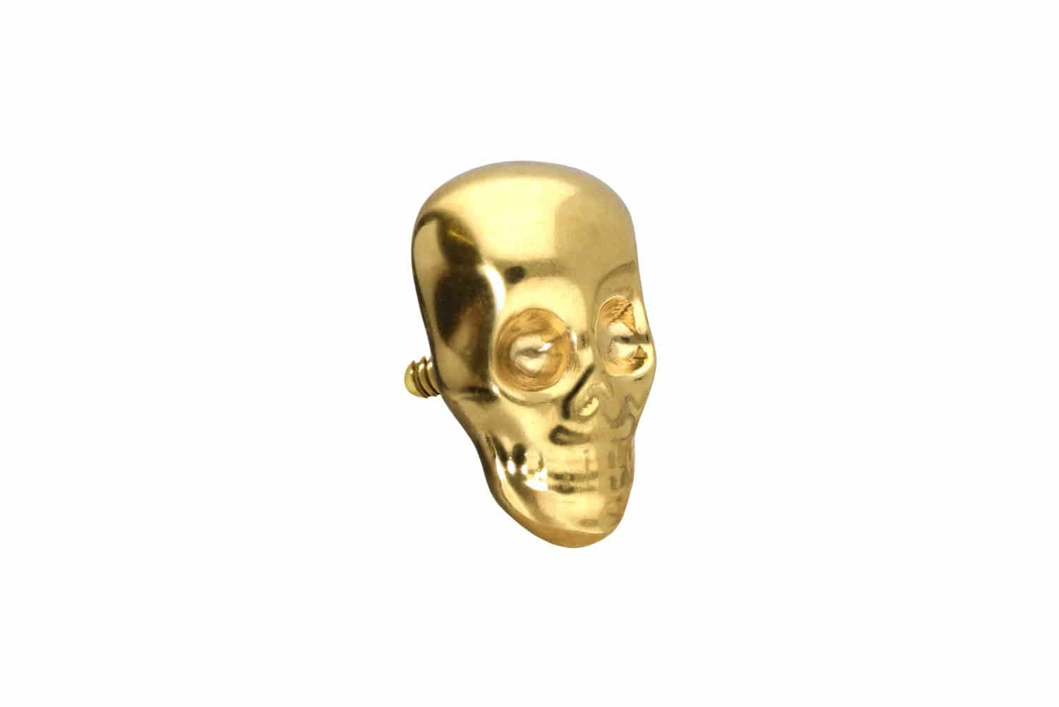 Piercing-Set Titan Schraubaufsatz mit Außengewinde TOTENKOPF