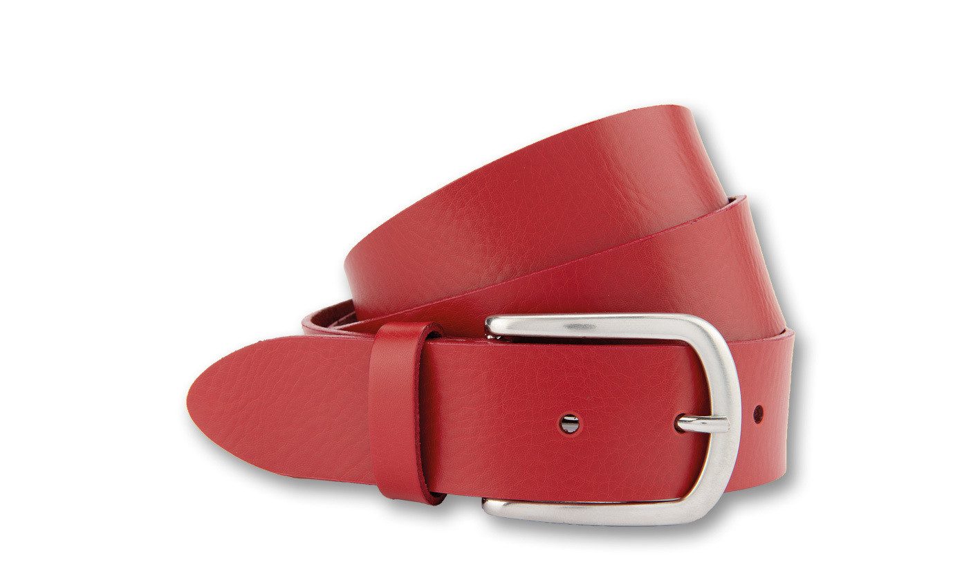 BERND GÖTZ Ledergürtel Ledergürtel mit silberner Halbschließe günstig online kaufen