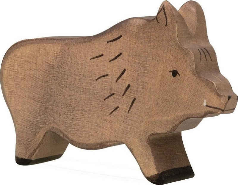 Holztiger Spielfigur Wildschwein, Eber, braun, 1-Stück