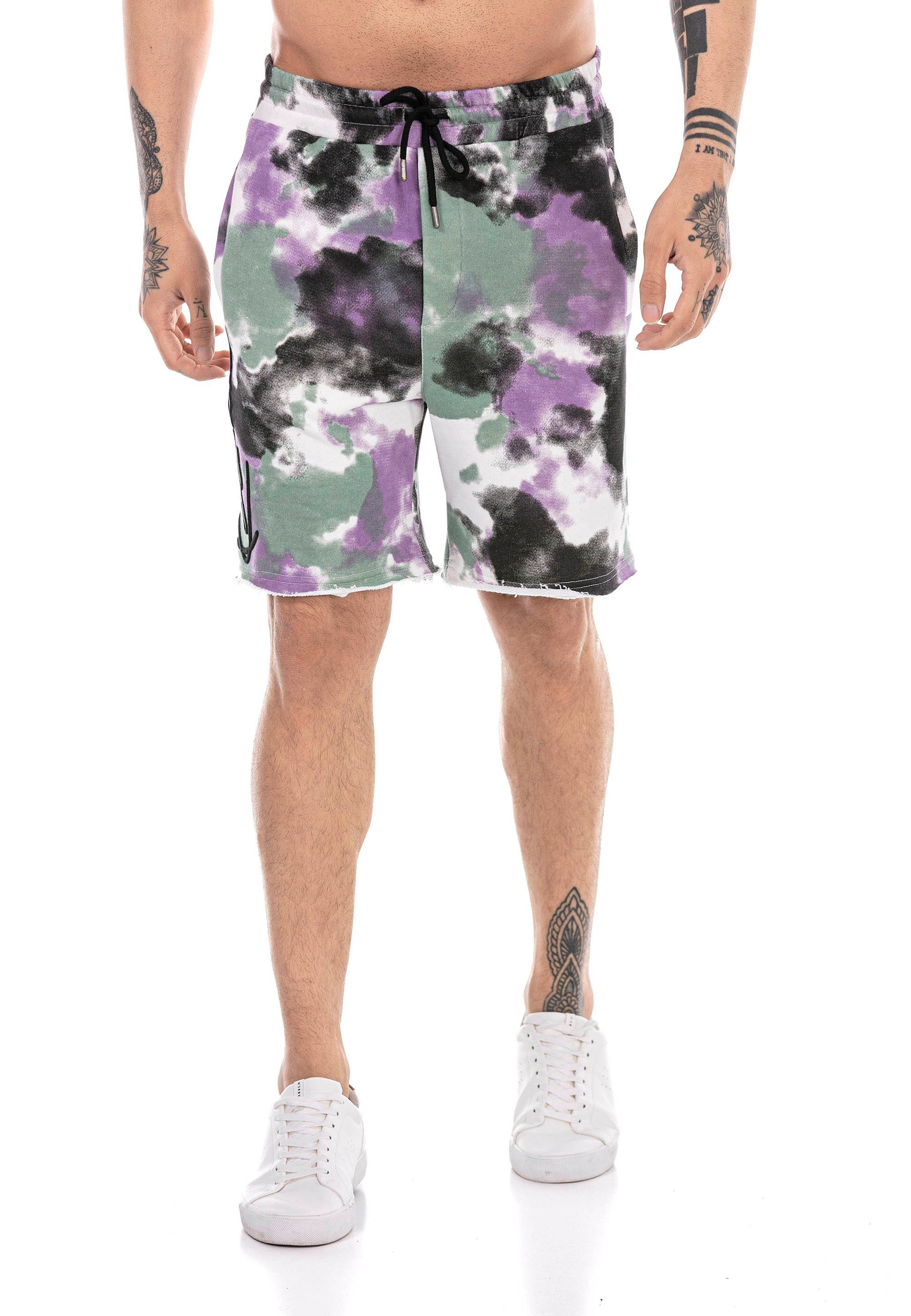 RedBridge Shorts Margate mit Batik-Muster