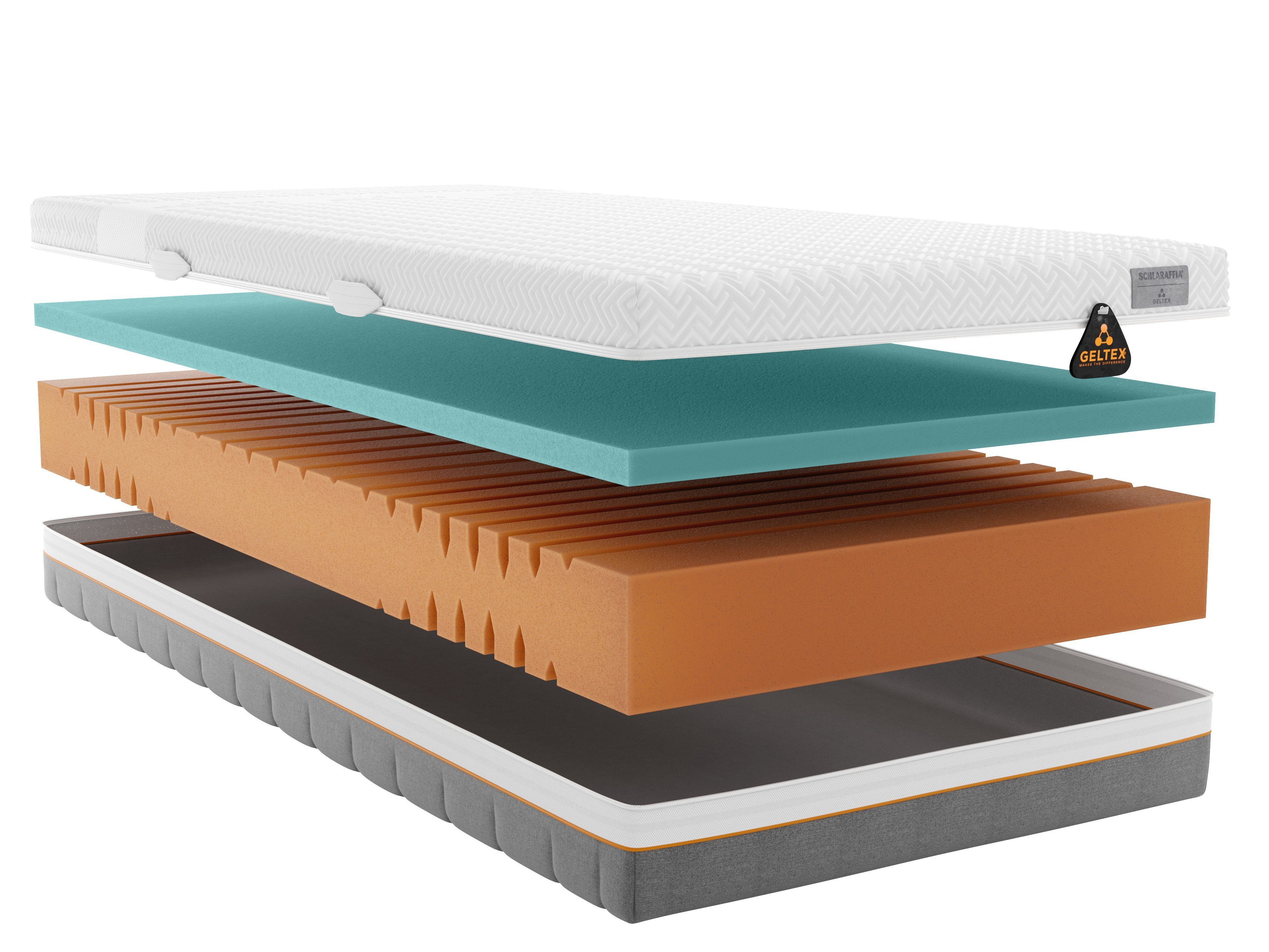 Gelschaummatratze Matratze GELTEX® Quantum Touch Next 220, Schlaraffia, 22 cm hoch, hochwertiger, langlebiger GELTEX® (RG 43)