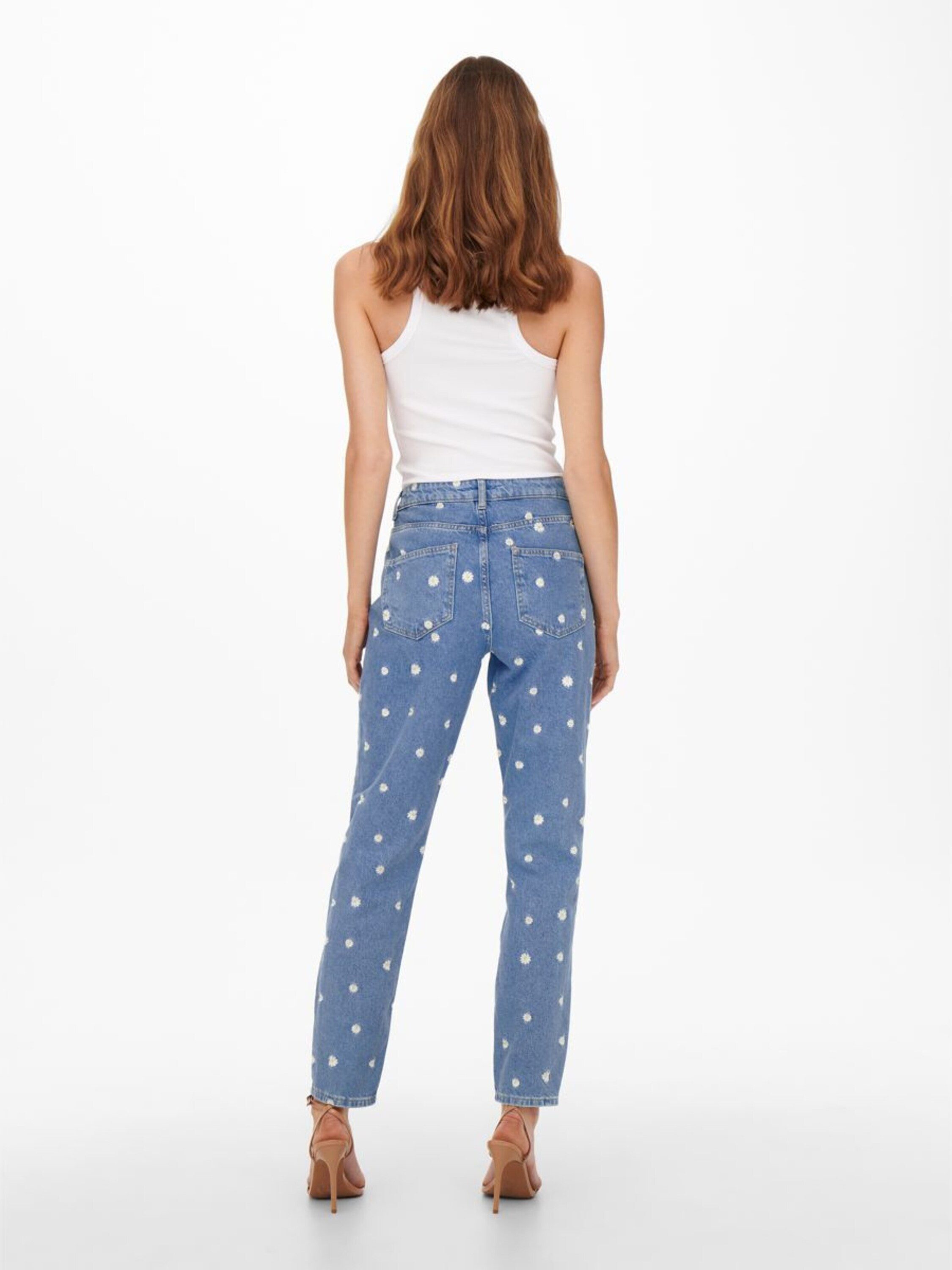 ONLY 7/8-Jeans (1-tlg) Stickerei