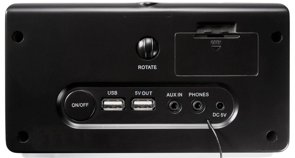 Thomson Radiowecker Radiowecker schwarz USB Beleuchtung Projektor TH358711 Radio CL300P FM