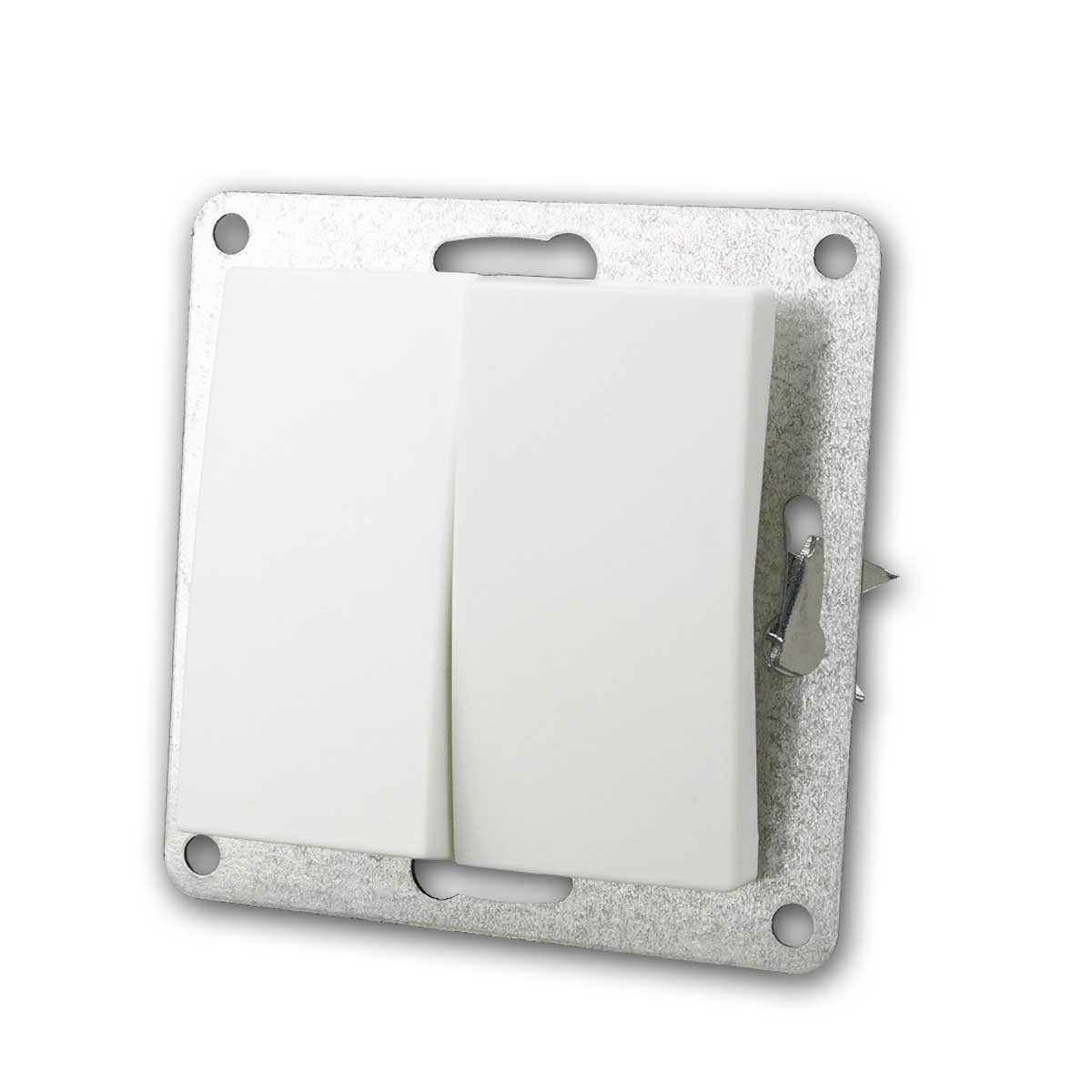 McPower FLAIR Serienschalter weiß, 250V~/10A, unterputz Unterputzschalter