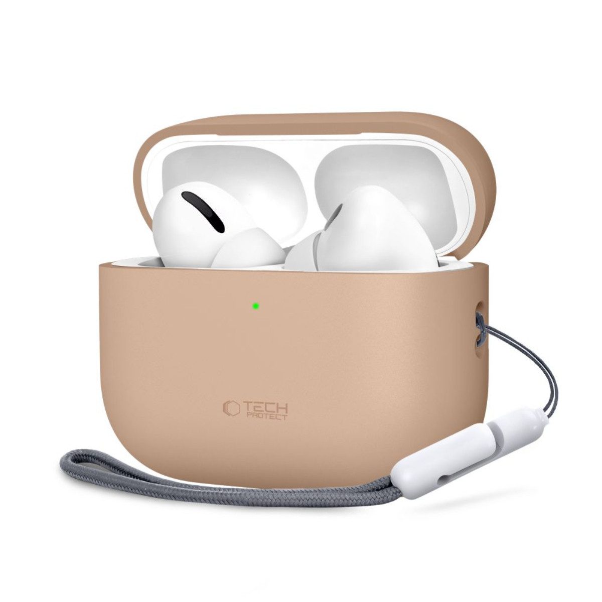 TECH PROTECT Kopfhörer-Schutzhülle Silikonhülle für AirPods Pro 3, Passgenauer Rundumschutz für das Ladecase