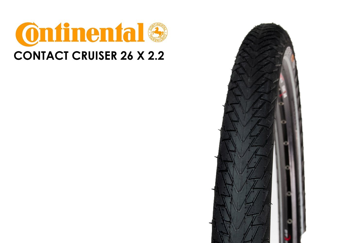 CONTINENTAL Fahrradreifen 26 Zoll CONTINENTAL Contact Cruiser 26x2.2 Fahrrad Reifen 55-559 Refle