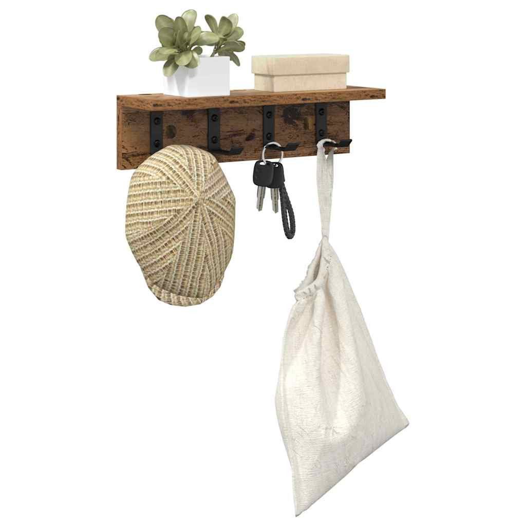 vidaXL Regal Wandmontierter Kleiderständer Altholz 40 günstig online kaufen