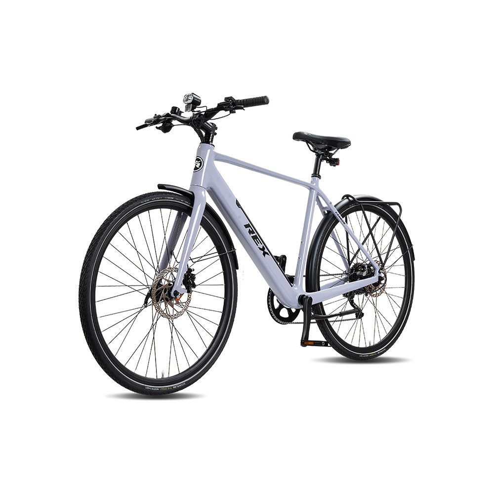 REX E-Bike Cityrad, 10 Gang Shimano DEORE RD-M6000-GS Schaltwerk, Heckmotor, 360 Wh