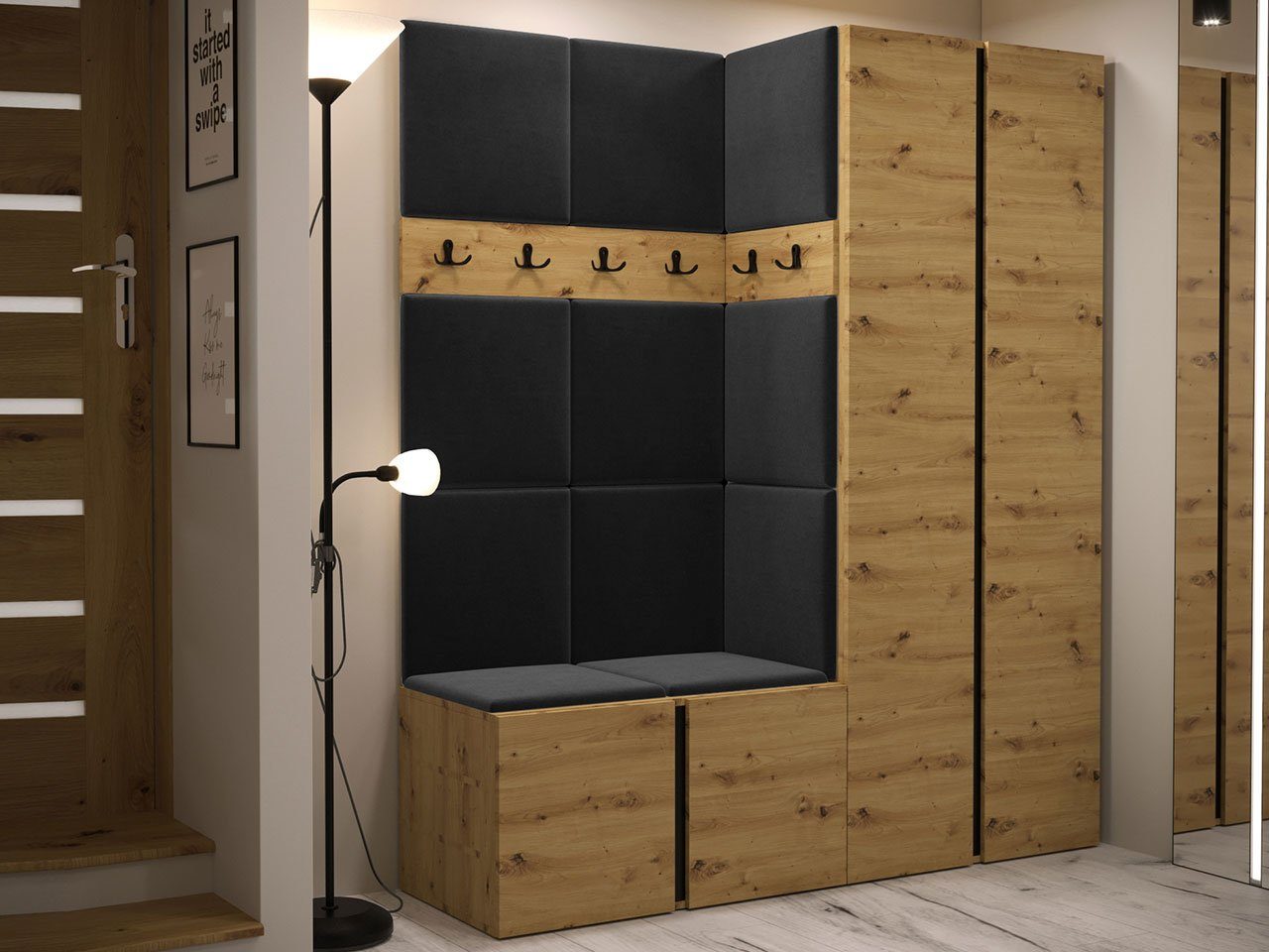 MIRJAN24 Garderoben-Set Orion III, (Komplett-Set, Kleiderschrank, günstig online kaufen