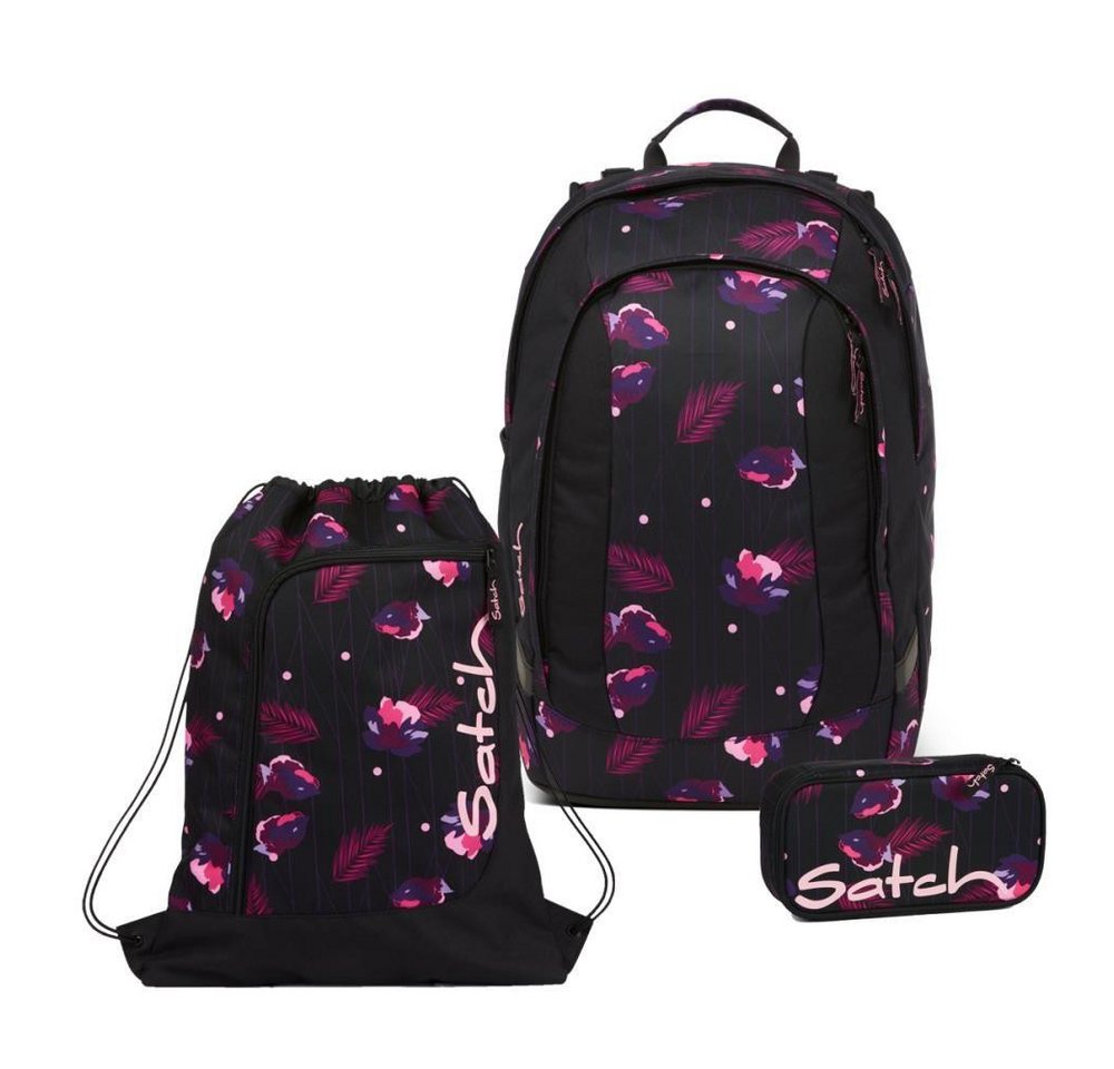 Satch Schulrucksack Air (3tlg., inkl. Schlamperbox und Sportbeutel)