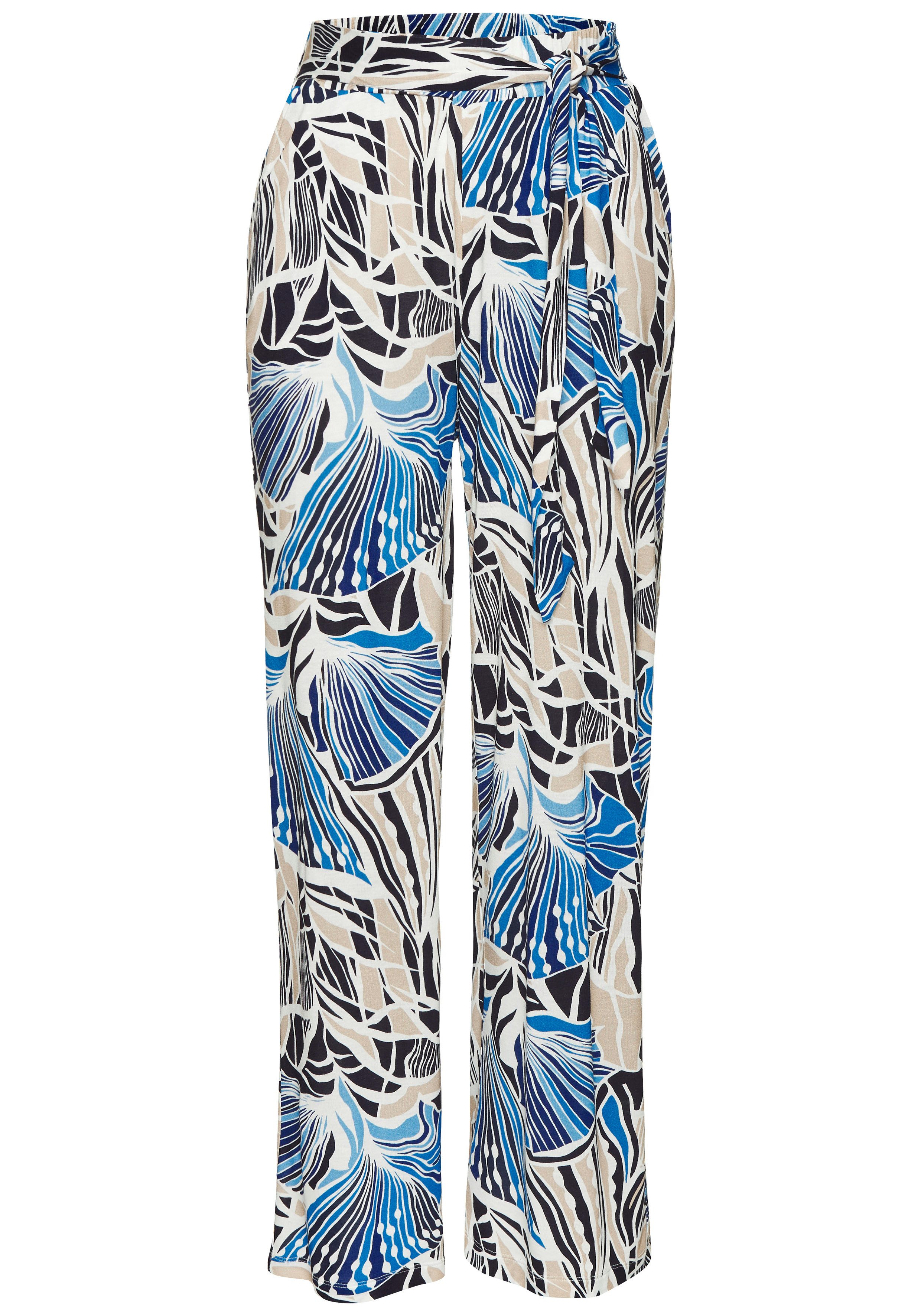 LASCANA Palazzohose aus Viskosejersey, leichte Sommerhose mit Alloverprint und Taschen. € 39,99