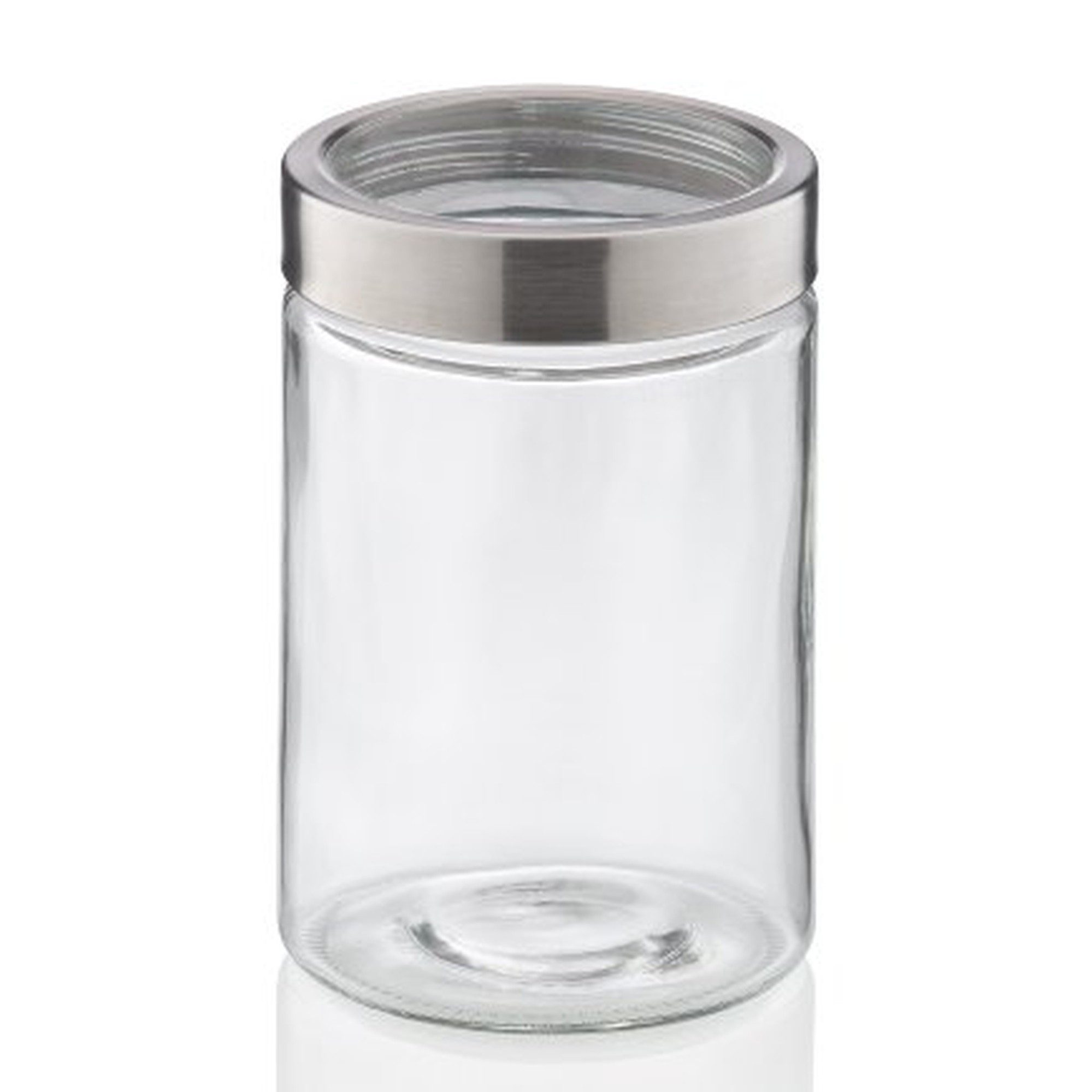 kela Vorratsdose Vorratsdose 1,2 Liter Glas mit Edelstahldeckel transparent, Glas, (1-tlg)