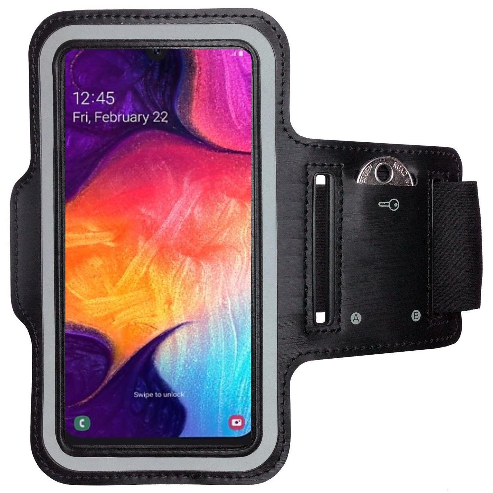 CoverKingz Handyhülle Sportarmband für Samsung Galaxy A50/A30s Armband Handy Sport Fitness, Sport Schutzhülle Schlüsselfach Handyhülle Jogging Schutztasche Etui