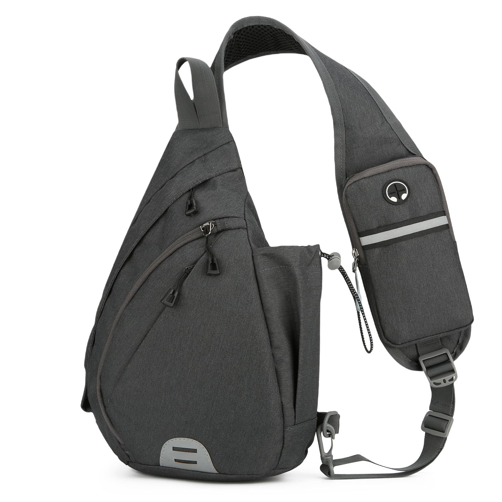 Zaewry Umhängetasche Sling Chest Crossbody Bag,Wasserdicht Schultertasche,mit Kopfhörerloch, Geeignet für Reisen, Fitnessstudio, Wandern, Büro, Radfahren usw.