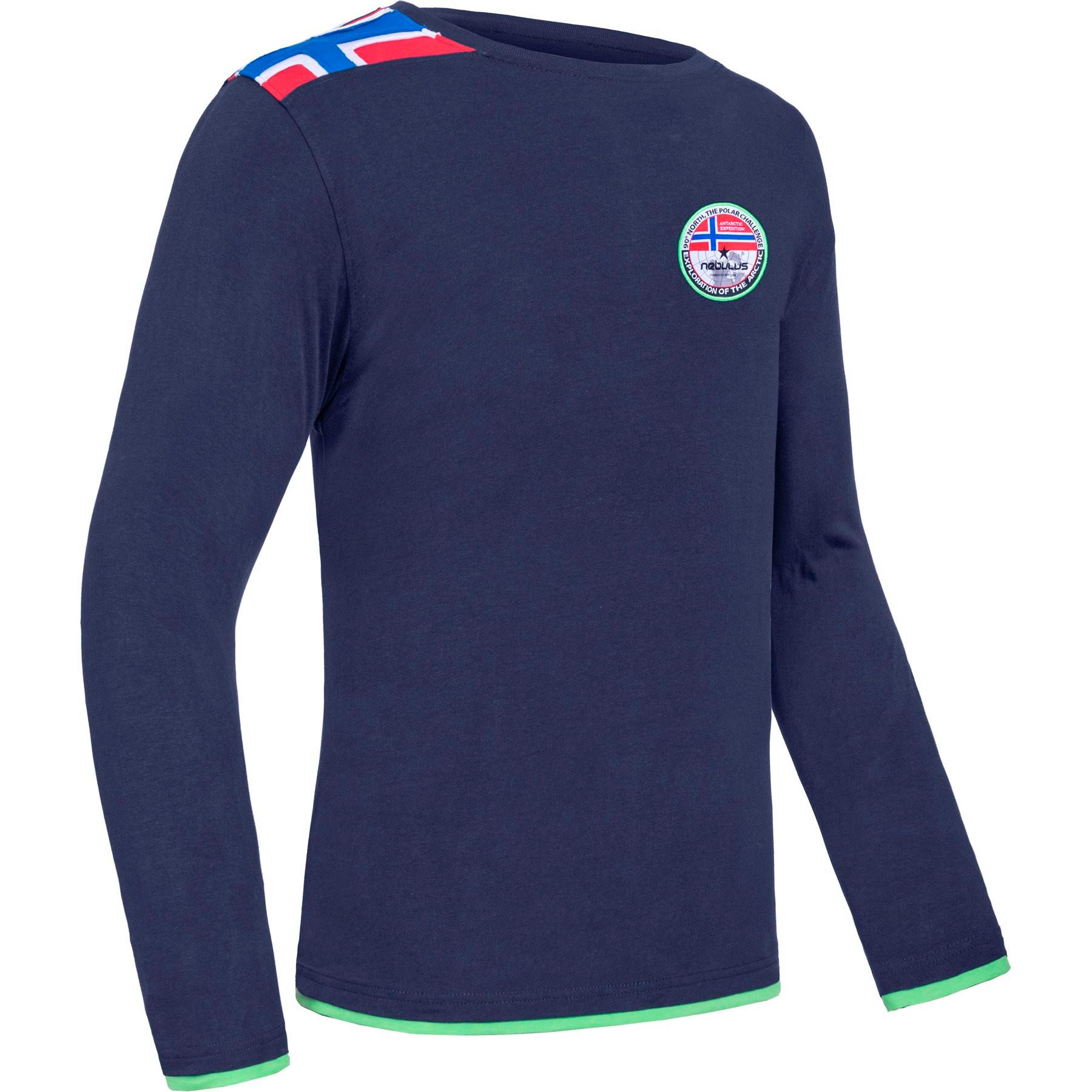 Nebulus Langarmshirt FREEKY, P6682 - Herren, navy-lime, M