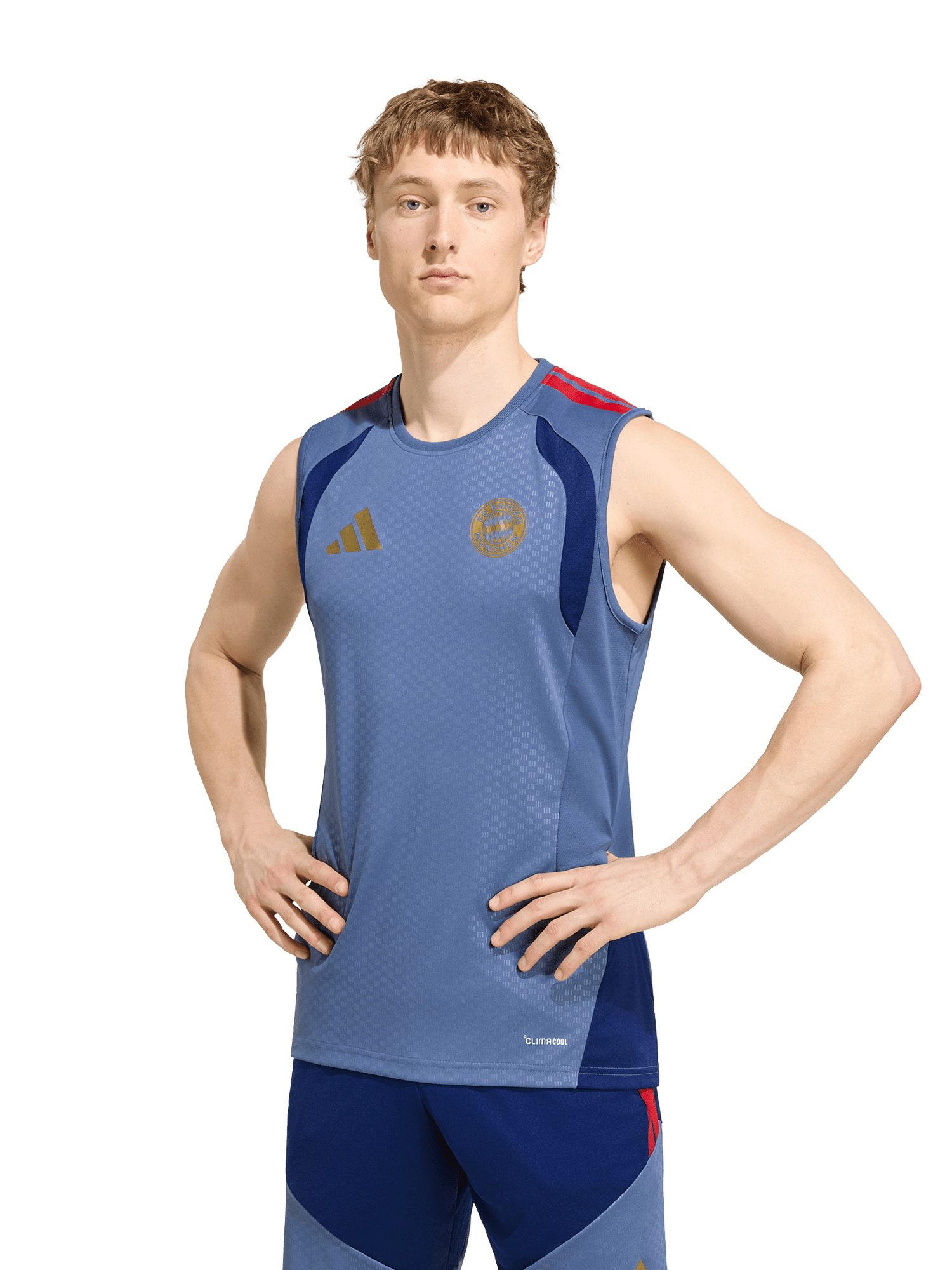 adidas Performance Sporttop FC Bayern München, Tanktop Teamline, Herren, Blau