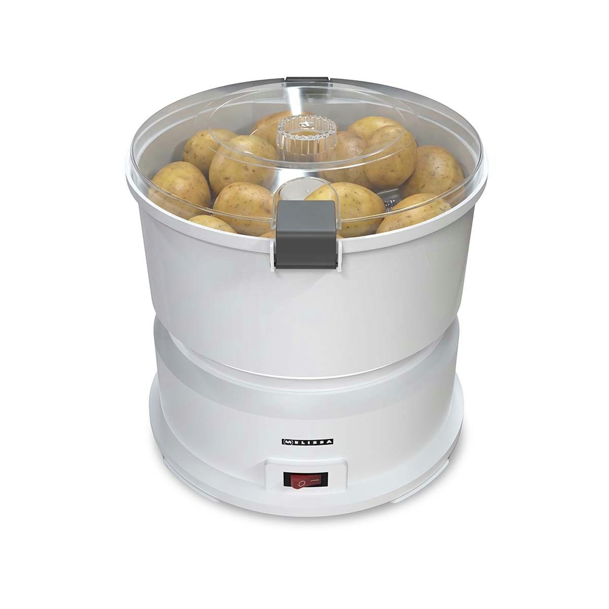 MELISSA Kartoffelschäler 16220009, (1-tlg), Elektrischer Kartoffelschäler 85W, 1kg Kapazität (2-4 Min. fertig)