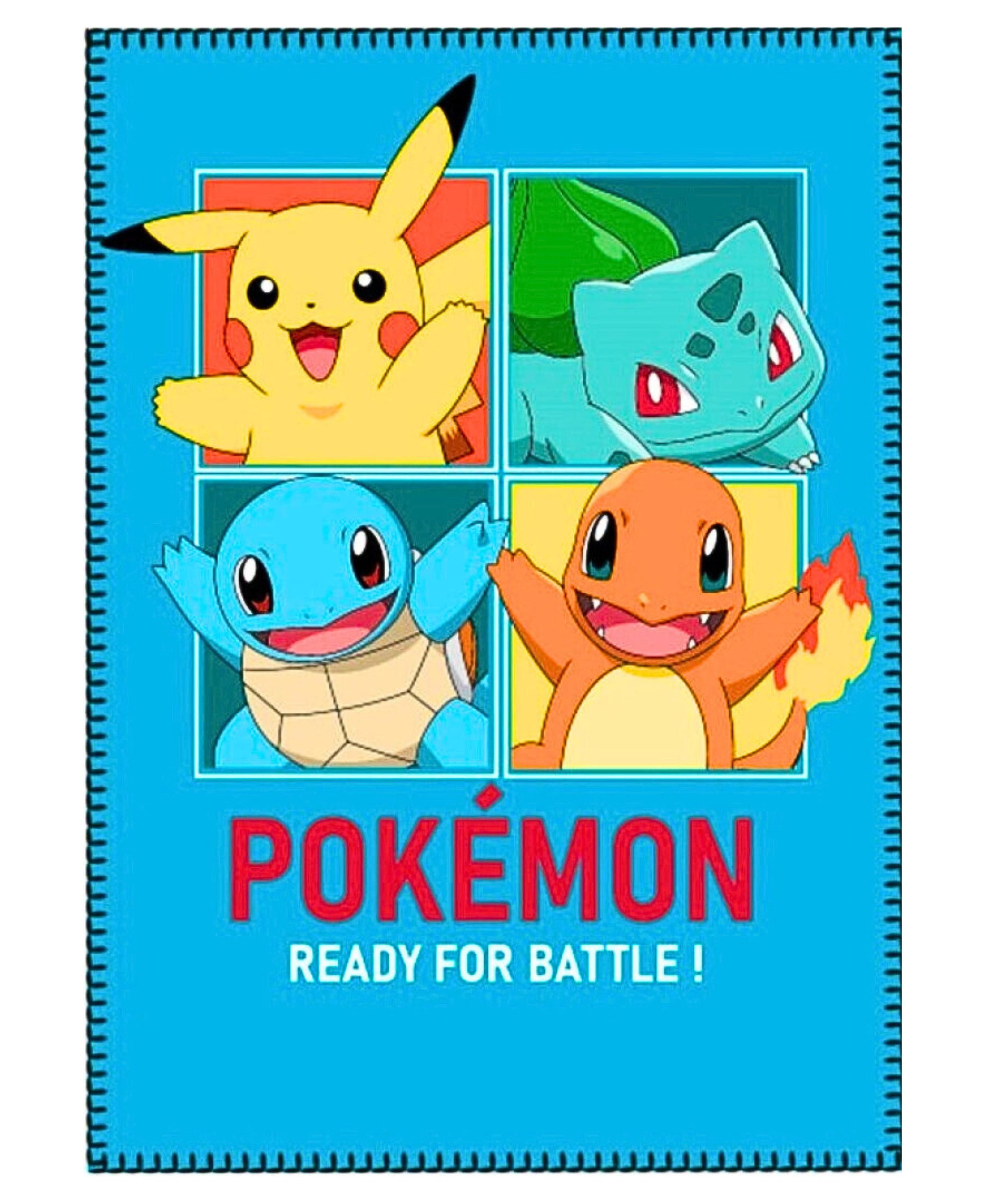 Kinderdecke DREAM TEAM, POKÉMON, Kinder Fleecedecke weiche Kuscheldecke 140 x 100 cm