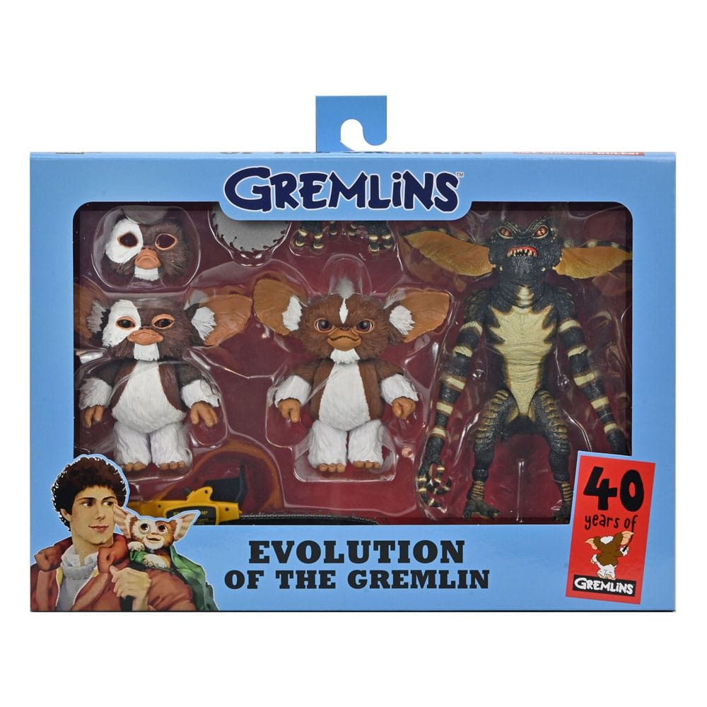 NECA Actionfigur Gremlins Actionfiguren Evolution of a Gremlin 40th Anniversary 18 cm