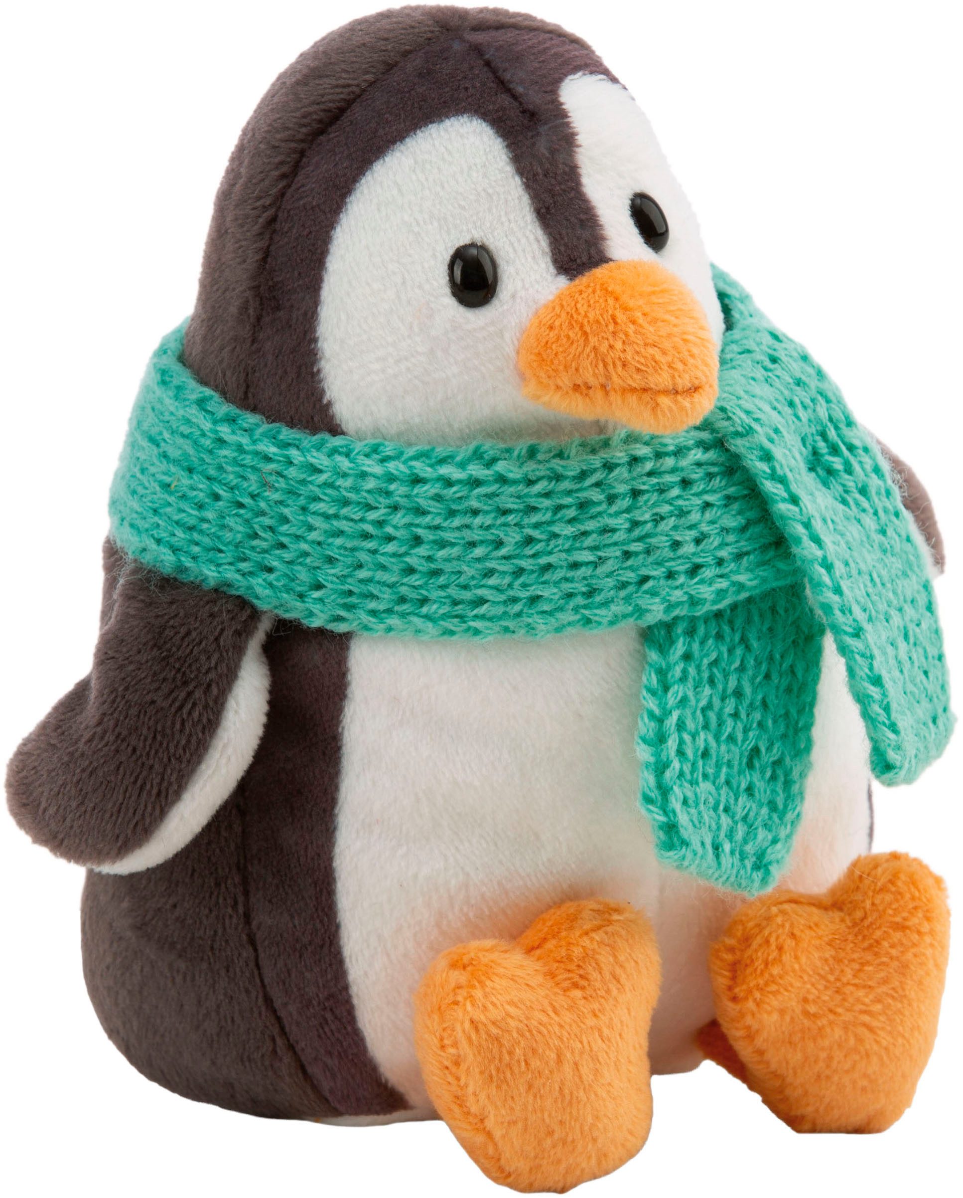 Nici Kuscheltier Winter, Pinguin mit Schal 12cm sitzend