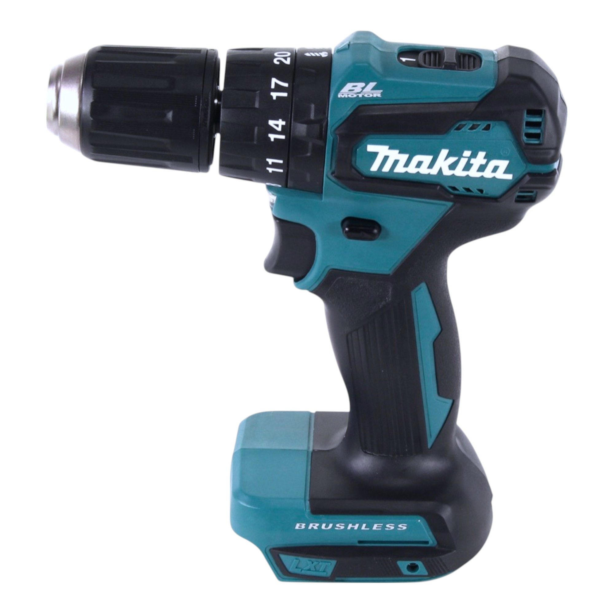 Makita Schlagbohrmaschine DHP 483 Z 18 V 40 Nm Brushless + 22 tlg. Bit Set - ohne Akku, ohne La